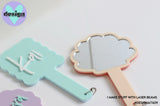 Custom Name Handheld Acrylic Mirror (Other shapes available)