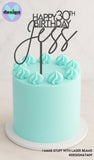 Custom Age And Name Cake Topper Style 3 (other colour choices available)