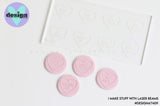 Heart Multi Mini's Raised Acrylic Fondant Stamp