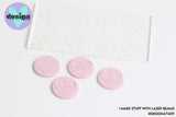 Heart Multi Mini's Raised Acrylic Fondant Stamp