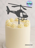Helicopter Cake Topper - 2 Sizes Available