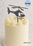 Helicopter Cake Topper - 2 Sizes Available