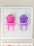 Large Ring Pops Framed Resin Lolly Art (Free Shipping)