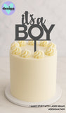 It's A Boy Cake Topper Style 1 (other colour choices available)