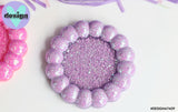 Lavender Glitter Bubble Trinket Dish