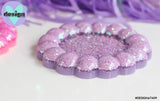 Lavender Glitter Bubble Trinket Dish