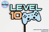 Level Custom Age Gamer Layered Cake Topper