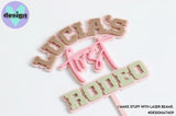 Custom Name First Rodeo Layered Cake Topper (Other ages also)