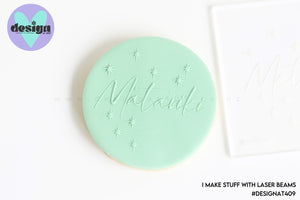 Matariki Stars Raised Acrylic Fondant Stamp