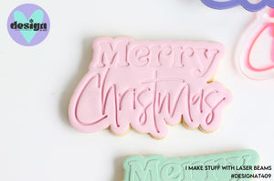 Merry Christmas Embossed Stamp & Cutter 2