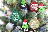 Custom Name Grinch Christmas Tree Decoration
