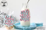 Cookies For Santa or Milk For Santa Layered Acrylic Tags
