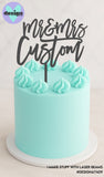 Custom Mr & Mrs Last Name Cake Topper Style 5 (other colour choices available)