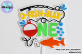 O-Fish-Ally One Layered Cake Topper