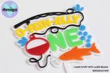 O-Fish-Ally One Layered Cake Topper