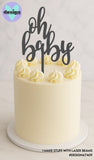 Oh Baby Cake Topper Style 1 (other colour choices available)