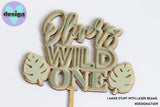 Custom Name's Wild One Layered Cake Topper