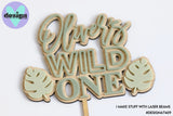Custom Name's Wild One Layered Cake Topper