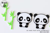 Panda or Bamboo Themed Cake Charms