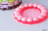 Big Bubble Pink Fluro Glitter Dish/Trinket Tray