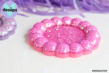 Pink Glitter Bubble Trinket Dish