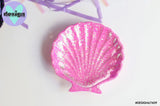Pink Glitter Shell Trinket Dish