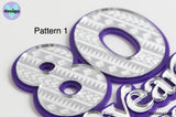 Custom Age And Name With Polynesian Patterning Layered Cake Topper 1