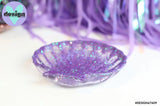 Purple Holographic Glitter Shell Trinket Dish