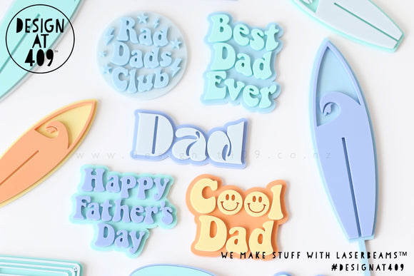 Father's Day Themed Layered Acrylic Decorations