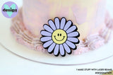 Retro Daisies Layered Cake Charm