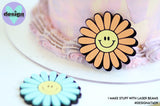 Retro Daisies Layered Cake Charm