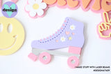 Roller Skate Layered Cake Charm