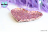 Rose Gold Glitter Heart Trinket Dish
