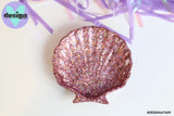 Rose Gold Glitter Shell Trinket Dish