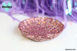 Rose Gold Glitter Shell Trinket Dish