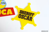 Sheriff Custom Name Themed Layered Cake Name