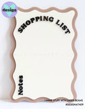 Shopping List Layered Acrylic Sign