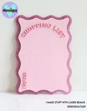 Shopping List Layered Acrylic Sign
