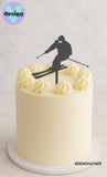 Skier Cake Topper - 2 Sizes Available