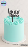 Custom Double Name Smaller Cake Topper (other colour choices available)