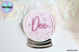 Custom Name Snow Globe Christmas Tree Decoration (Shake it!)
