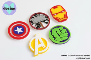 Super Hero Cake Charm (sold individually)