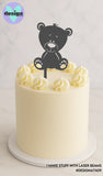 Teddy Bear Smaller Cake Topper (other colour choices available)
