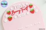 Custom Name Berry First Year Photo Board (2 Sizes)