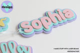 Triple Layer Custom Bag Tag (more colour & font choices)