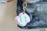 Triple Layer Custom Letter Bag Tag (more colour & font choices)