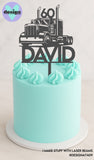 Custom Name & Age Truck Cake Topper (other colour choices available)