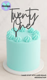 Custom Double Number Cake Topper (other colour choices available)