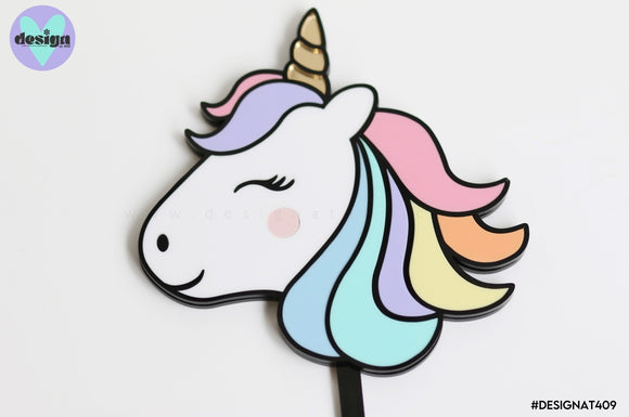 Unicorn Layered Cake Topper