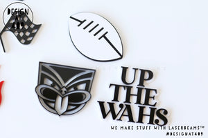 NZ Warriors Theme Layered Cake Charms